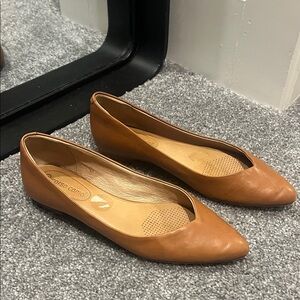 Corso Como Tan Leather Women's Flats